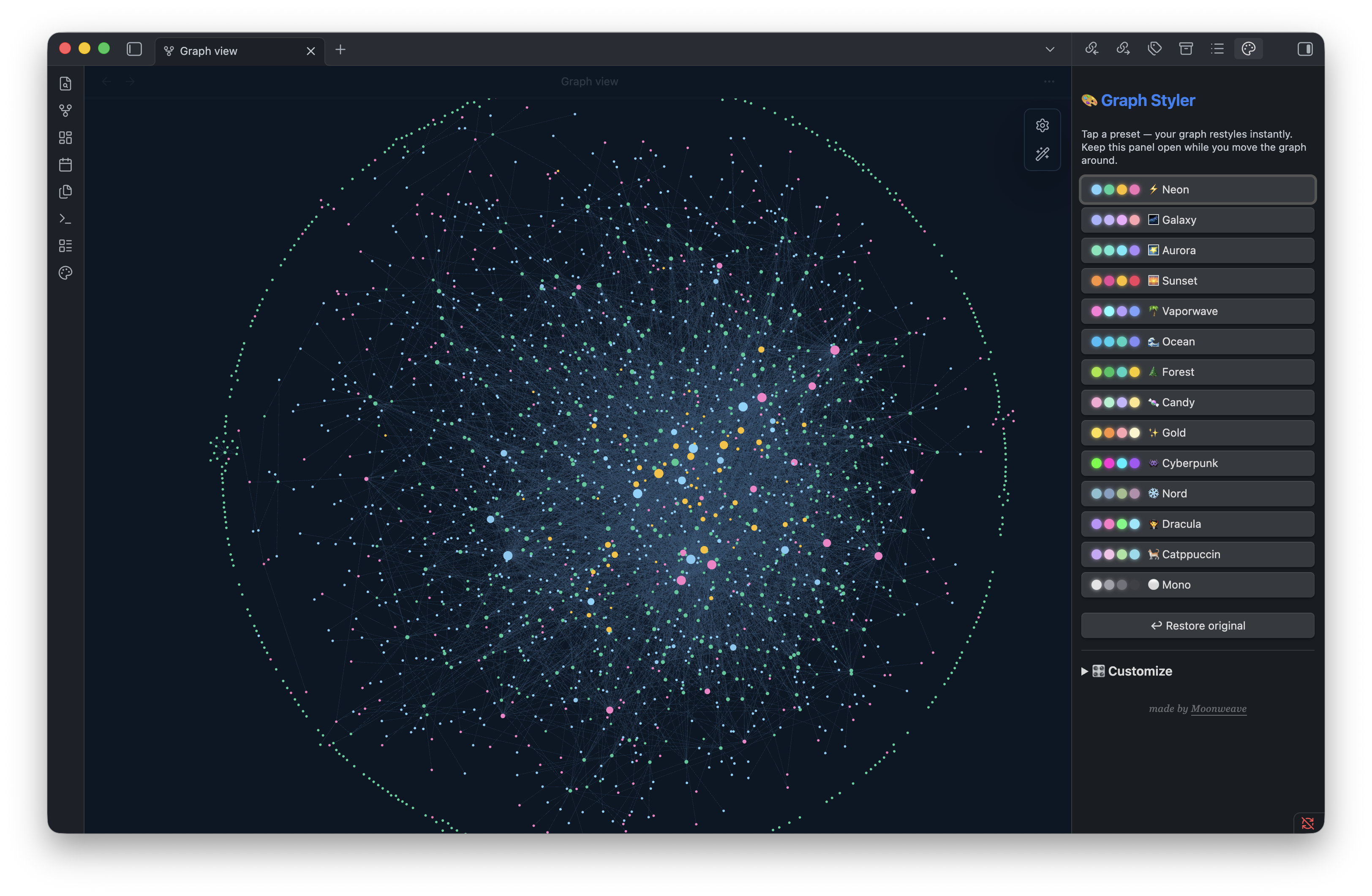 Graph Styler in Obsidian